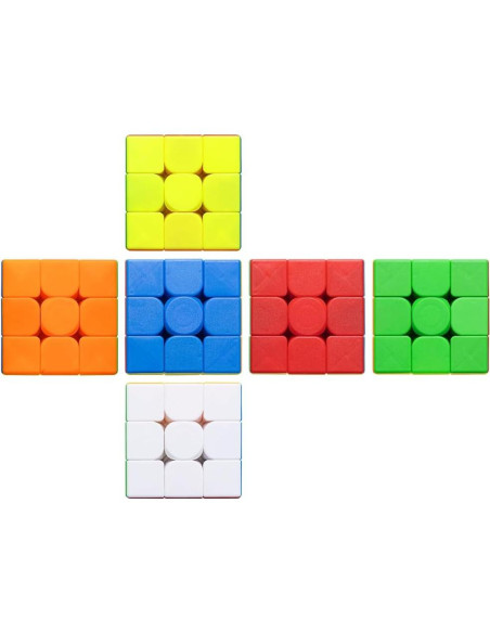 Juego de 12 Cubos Mágicos HELLOCUBE 3x3 para Niños Juego de 12 Cubos Mágicos HELLOCUBE 3x3 para Niños