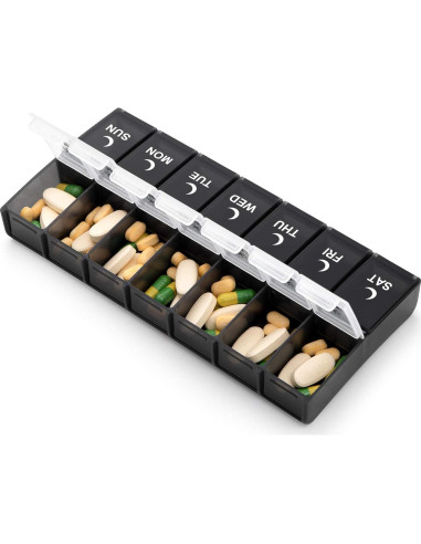 Organizador de Pastillas Semanal AM PM Aigret 14 Compartimentos