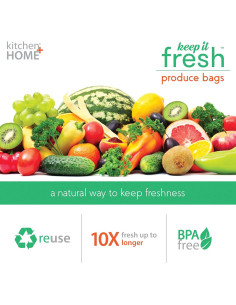 Bolsas Reutilizables Kitchen Home 30 Unidades Sin BPA 1 Galón 2