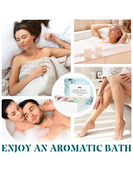 Set de 12 Bombas de Baño Naturales ZenBombs con Manteca de Karité Set de 12 Bombas de Baño Naturales ZenBombs con Manteca de Karité