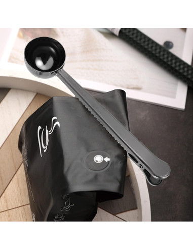 Set de 2 Cucharas Medidoras de Café con Clip Waxxy - Acero Inoxidable