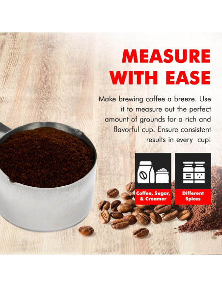 Medidor de Café Chef Craft 30 ml Acero Inoxidable 10 cm Medidor de Café Chef Craft 30 ml Acero Inoxidable 10 cm