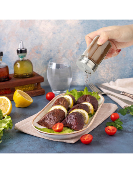 Tarros de Especias Segarty, Set de 3 Botellas de 80ml con Dosificador Tarros de Especias Segarty, Set de 3 Botellas de 80ml con Dosificador