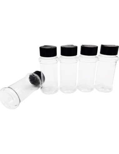 16 Botellas de Especias de Plástico 100ml OJYUDD - Tarros Reutilizables