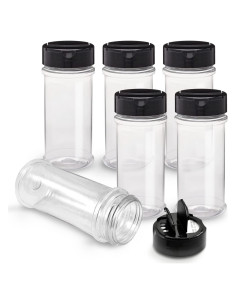 Tarros de Especias de Plástico RoyalHouse 6 Piezas 160ml