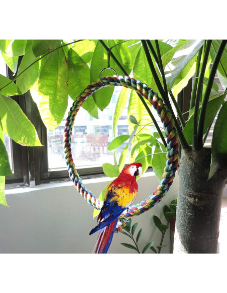 Columpio para Pájaro WishLotus de Cuerda de Algodón 18cm Columpio para Pájaro WishLotus de Cuerda de Algodón 18cm