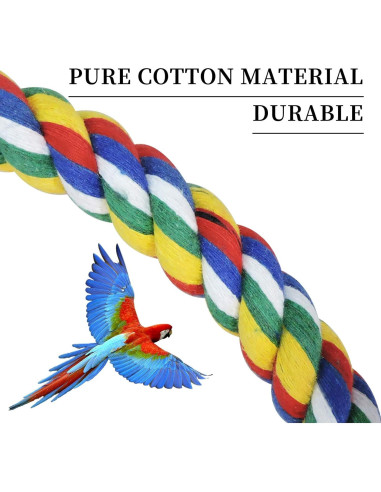 Columpio para Pájaro WishLotus de Cuerda de Algodón 18cm