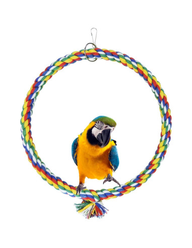 Columpio para Pájaro WishLotus de Cuerda de Algodón 18cm