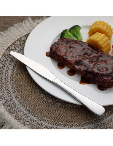 Juego de 12 Cuchillos de Cena Acero Inoxidable Amazon Basics
