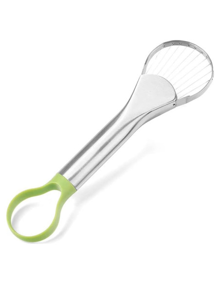Cortador de Aguacate Wvapzwr 2 en 1 Acero Inoxidable 24 cm Cortador de Aguacate Wvapzwr 2 en 1 Acero Inoxidable 24 cm