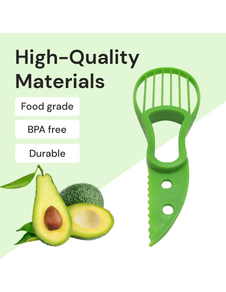 Cortador de Aguacate Gadgetime USA 3 en 1 Verde - 40.8g Cortador de Aguacate Gadgetime USA 3 en 1 Verde - 40.8g
