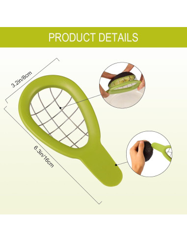 Pelador de Aguacate ACOODE con Cuchilla de Acero Inoxidable