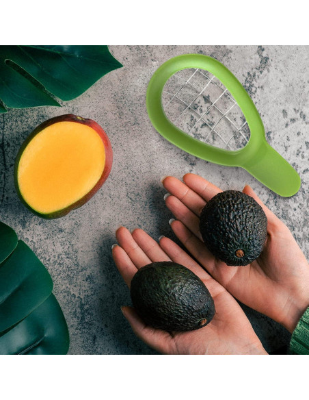 Cortador de Aguacate Reluen 3 en 1 - Mango Ergonómico 16 cm Cortador de Aguacate Reluen 3 en 1 - Mango Ergonómico 16 cm