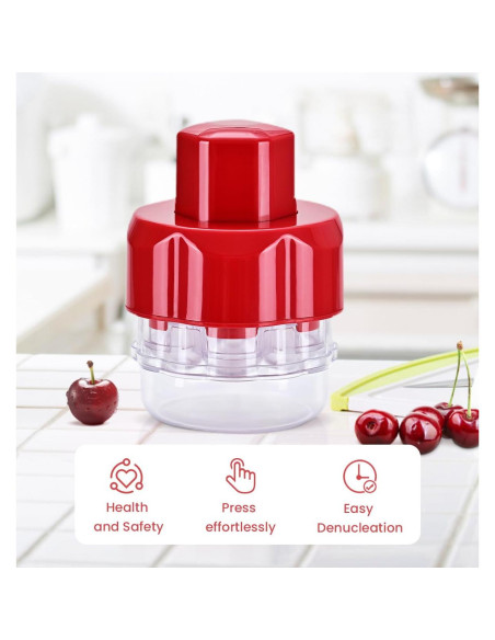 Removedor de Huesos de Cereza COFFWAY CP-1, Capacidad 6 Cerezas, Rojo Removedor de Huesos de Cereza COFFWAY CP-1, Capacidad 6 Cerezas, Rojo