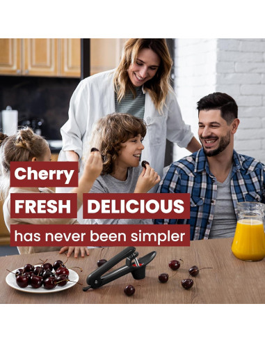 Deshuesador de Cerezas SCHVUBENR Acero Inoxidable Ergonómico