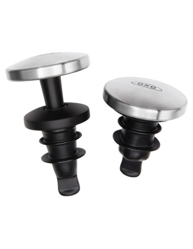 Tapones de Vino Expansibles OXO de Silicona - 2 Unidades