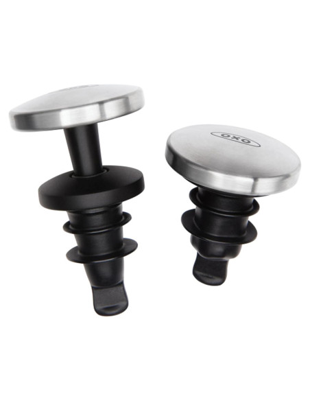Tapones de Vino Expansibles OXO de Silicona - 2 Unidades Tapones de Vino Expansibles OXO de Silicona - 2 Unidades
