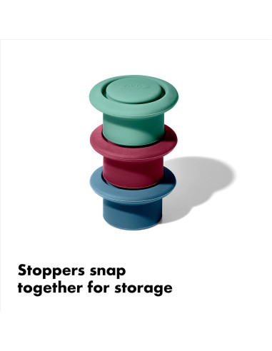 Tapones de Vino de Silicona OXO Good Grips 3 Piezas