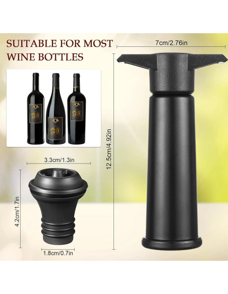 18 Piezas Bomba de Conservación de Vino Honoson - Selladores Reutilizables 18 Piezas Bomba de Conservación de Vino Honoson - Selladores Reutilizables