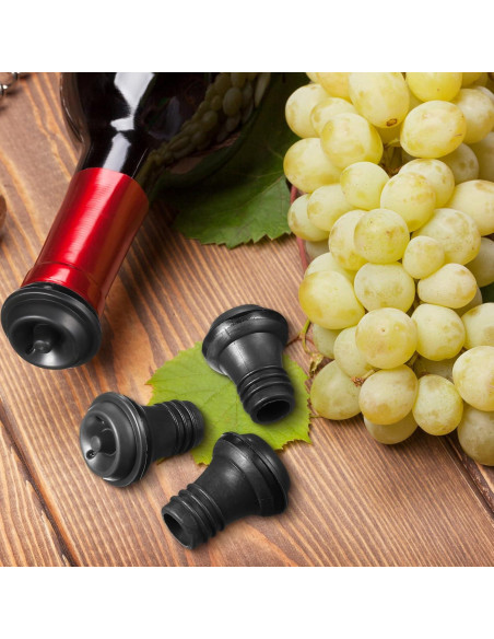 Tapones de Vino Reutilizables Honoson 24 Piezas Silicona Tapones de Vino Reutilizables Honoson 24 Piezas Silicona