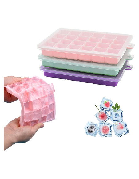 Bandeja de Hielo Silicona TAO CICADA 3 Moldes 72 Cubos Bandeja de Hielo Silicona TAO CICADA 3 Moldes 72 Cubos