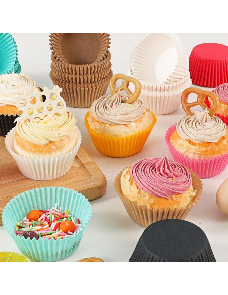 Forros para Cupcake Estándar Caperci 200 Unidades Blancos Forros para Cupcake Estándar Caperci 200 Unidades Blancos