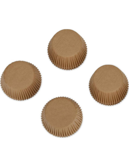 Forros para Cupcakes Estándar GiFBERA 200 Unidades Naturales