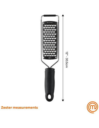 Rallador de Queso MasterChef de Mano Acero Inoxidable Antideslizante
