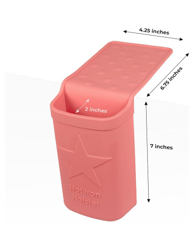 Soporte para Plancha Caliente Holster de Silicona Coral 5 kg