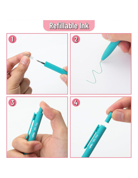 Bolígrafos de Gel Mr. Pen, Paquete de 12, Punta Fina 0.7mm Bolígrafos de Gel Mr. Pen, Paquete de 12, Punta Fina 0.7mm