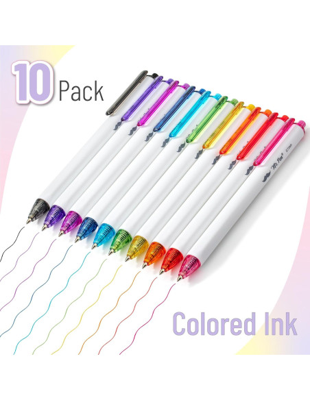 Bolígrafos de tinta de colores surtidos Mr. Pen - 10 unidades 0.7mm Bolígrafos de tinta de colores surtidos Mr. Pen - 10 unidades 0.7mm