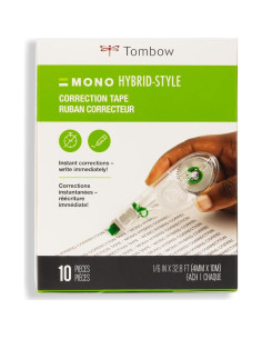 Cinta Correctora Híbrida Tombow 68721, Paquete de 10 Unidades 2