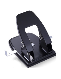 Perforadora de papel Officemate 2 agujeros 30 hojas negra