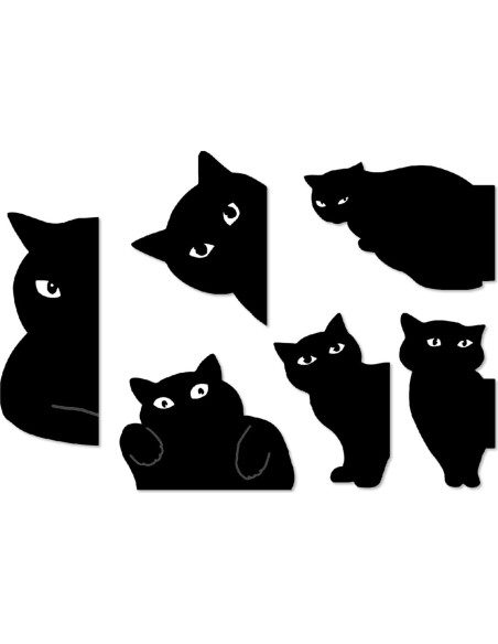 Marcadores Magnéticos Yasest - 6 Piezas de Gato Lindo Marcadores Magnéticos Yasest - 6 Piezas de Gato Lindo