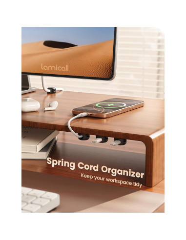 Organizador de Cables Lamicall 6Pack Clips Adhesivos 2.5-8mm