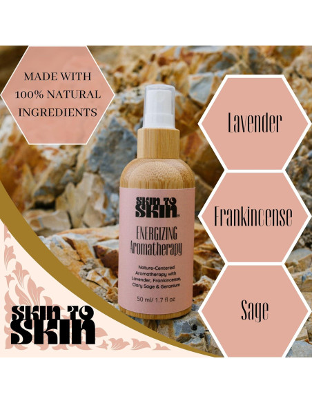 Spray Aromaterapia Energizante Skin to Skin 50 ml - Aceites Naturales Spray Aromaterapia Energizante Skin to Skin 50 ml - Aceites Naturales
