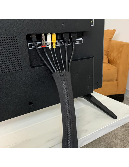 Manga de Cable Wrap-It Storage 61 cm - Organizador 4-Pack Negro Manga de Cable Wrap-It Storage 61 cm - Organizador 4-Pack Negro
