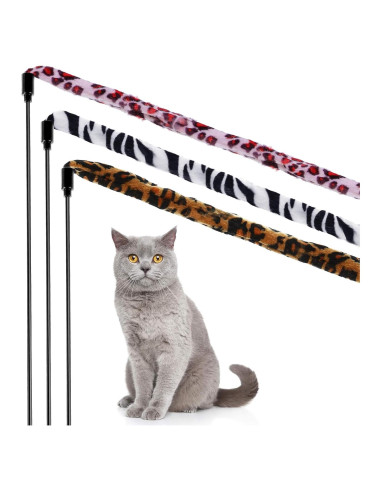 Juguete Interactivo para Gatos Sumind - Varita 3 Piezas 40cm