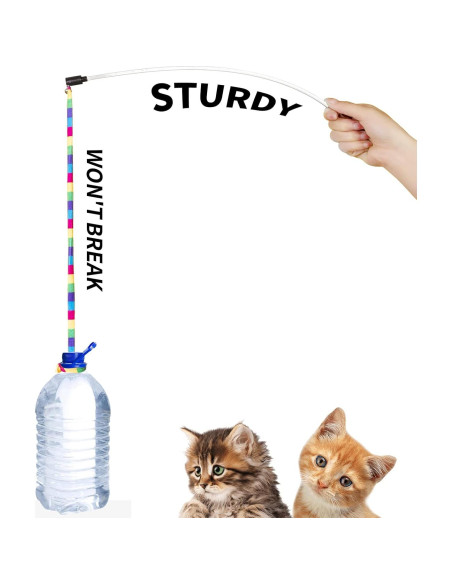 Varita Interactiva para Gatos FYNIGO Arcoíris 140 cm 2 Piezas Varita Interactiva para Gatos FYNIGO Arcoíris 140 cm 2 Piezas