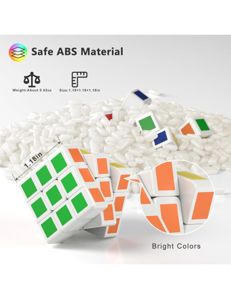 24 Mini Cubos Rompecabezas Vdealen 3x3 para Niños - 3 cm 24 Mini Cubos Rompecabezas Vdealen 3x3 para Niños - 3 cm