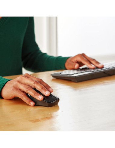 Ratón Óptico Inalámbrico Amazon Basics 2.4 GHz Negro