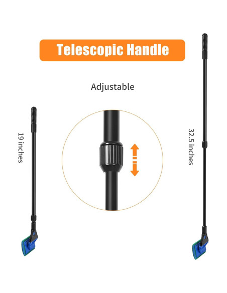 Kit de Limpieza de Acuarios AQUANEAT 5 en 1 con Mango Ajustable Kit de Limpieza de Acuarios AQUANEAT 5 en 1 con Mango Ajustable