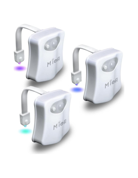 Luz de Inodoro LED MIEFL con Sensor de Movimiento 16 Colores Luz de Inodoro LED MIEFL con Sensor de Movimiento 16 Colores