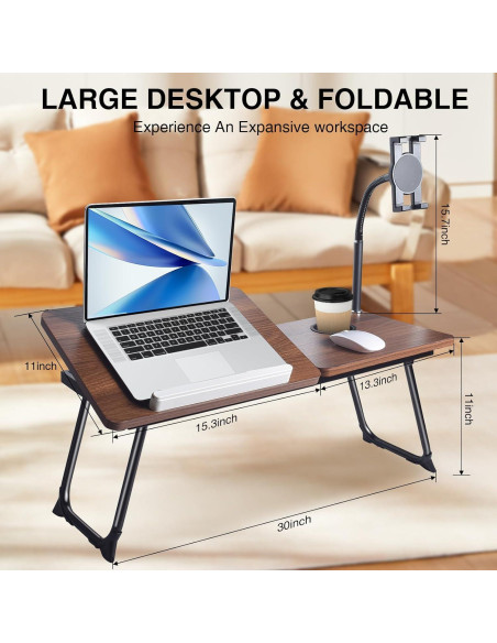 Escritorio Portátil Wishacc para Laptop con Soporte Teléfono Escritorio Portátil Wishacc para Laptop con Soporte Teléfono
