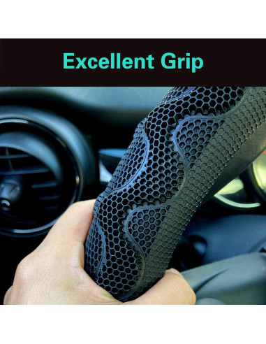Funda de Volante PINCTROT Antideslizante Universal 37-38 cm Negro