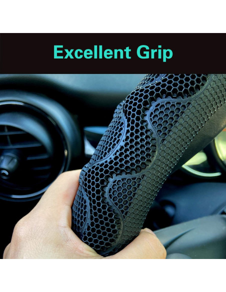 Funda de Volante PINCTROT Antideslizante Universal 37-38 cm Negro Funda de Volante PINCTROT Antideslizante Universal 37-38 cm Negro