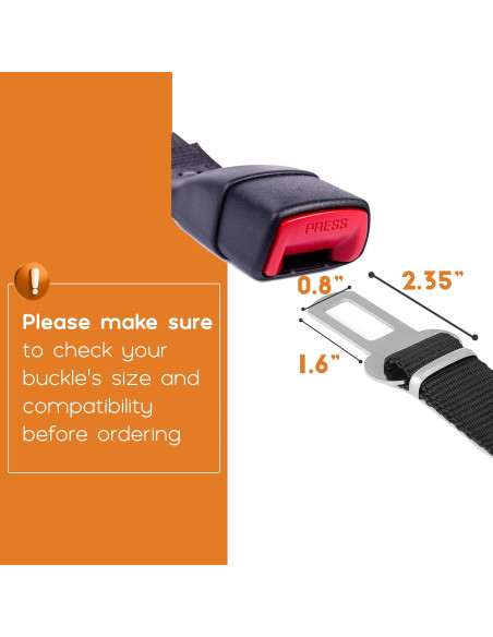 Cinturón de Seguridad Ajustable para Perros Mr. Pen 50-82 cm Cinturón de Seguridad Ajustable para Perros Mr. Pen 50-82 cm