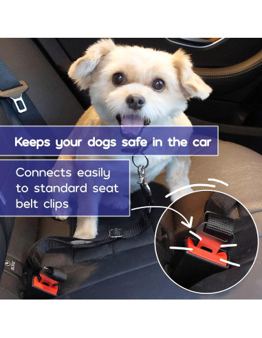 Cinturón de Seguridad Ajustable para Perros Mr. Pen 50-82 cm