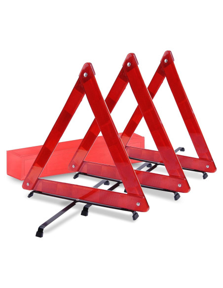 Triángulos de Advertencia DSV - Paquete de 3 Reflectantes 41.1 cm Triángulos de Advertencia DSV - Paquete de 3 Reflectantes 41.1 cm