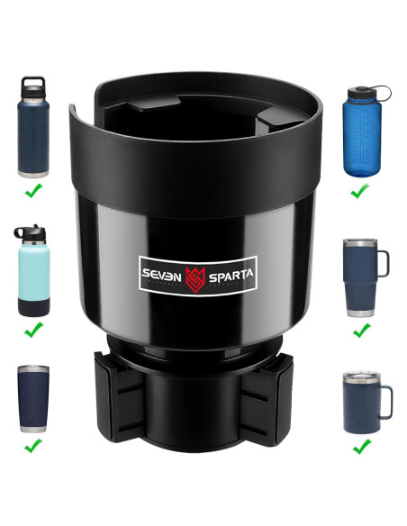 Soporte para Taza de Coche Seven Sparta CP1210 Negro 3.4-3.8" Soporte para Taza de Coche Seven Sparta CP1210 Negro 3.4-3.8"